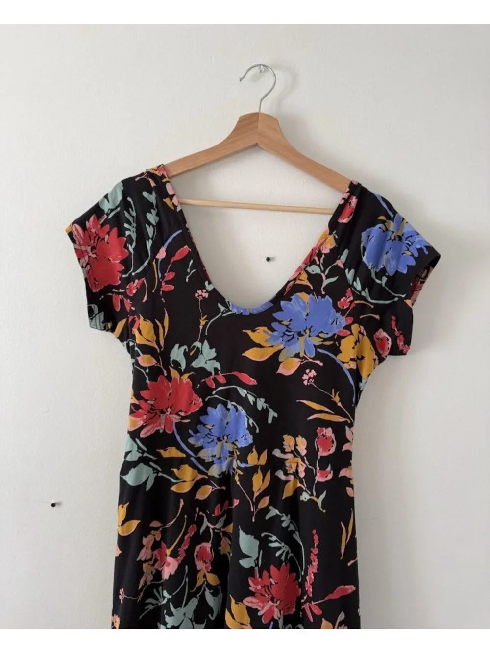 Pact Organic Cotton Floral Crossback Fit&flare Midi Shirt Dress Feminine XL - Picture 3 of 9